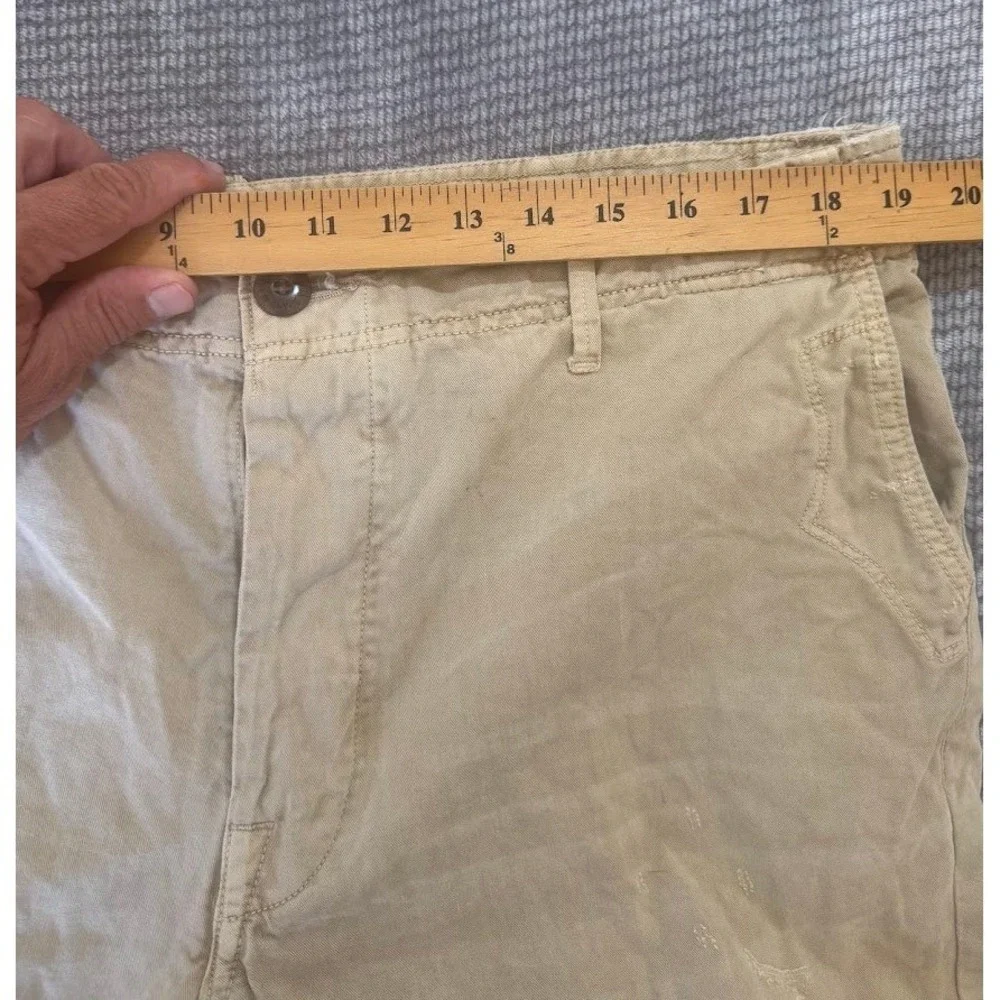 True‎ religion Mens Tan Khaki Straight Leg Chino Pants 38x31 Button Fly
